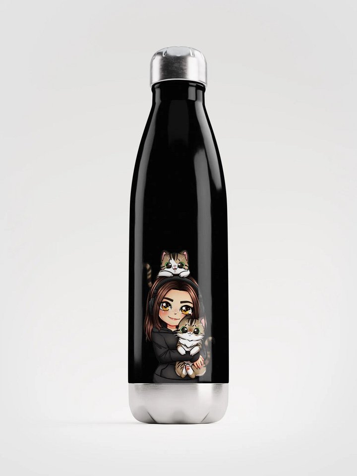 Stainless steel bottle with Soof and cats product image (2)