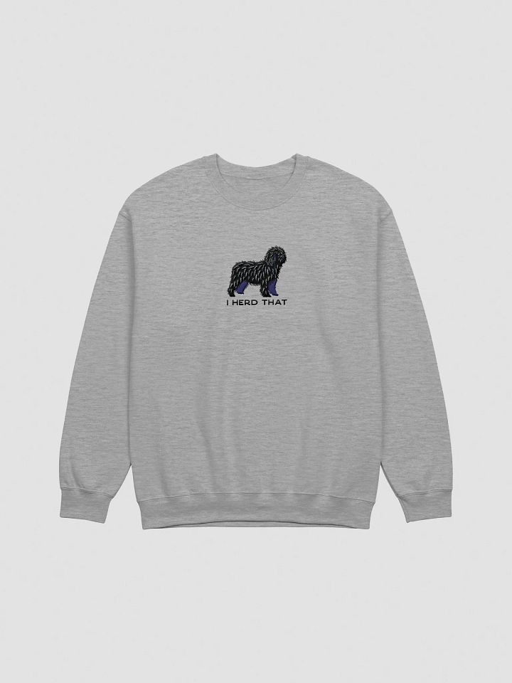I Herd That Sweatshirt (Embroidered) of a Spanish Water Dog(Black) product image (10)
