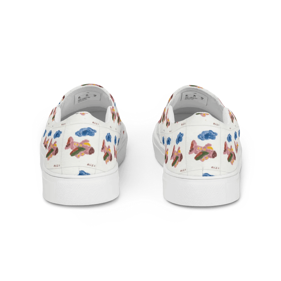 Kid Airplane (Women's Slip-On Canvas Shoes) product image (4)
