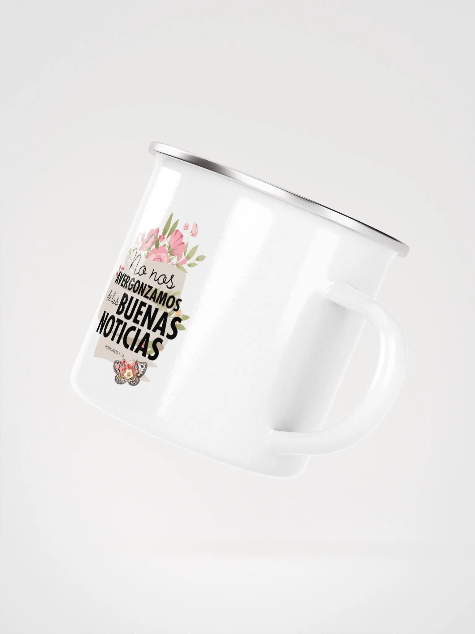 'No Nos Avergonzamos de las Buenas Noticias' Enamel Mug product image (5)