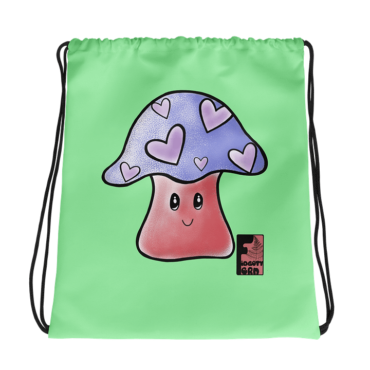 "Mushroom Love" Drawstring Bag product image (1)