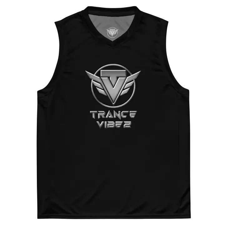 Trance Vibez Black Basketball Jersey product image (2)