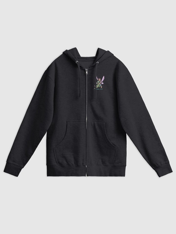 Whimsical Fairy and Dragon Zip-Up Hoodie product image (8)