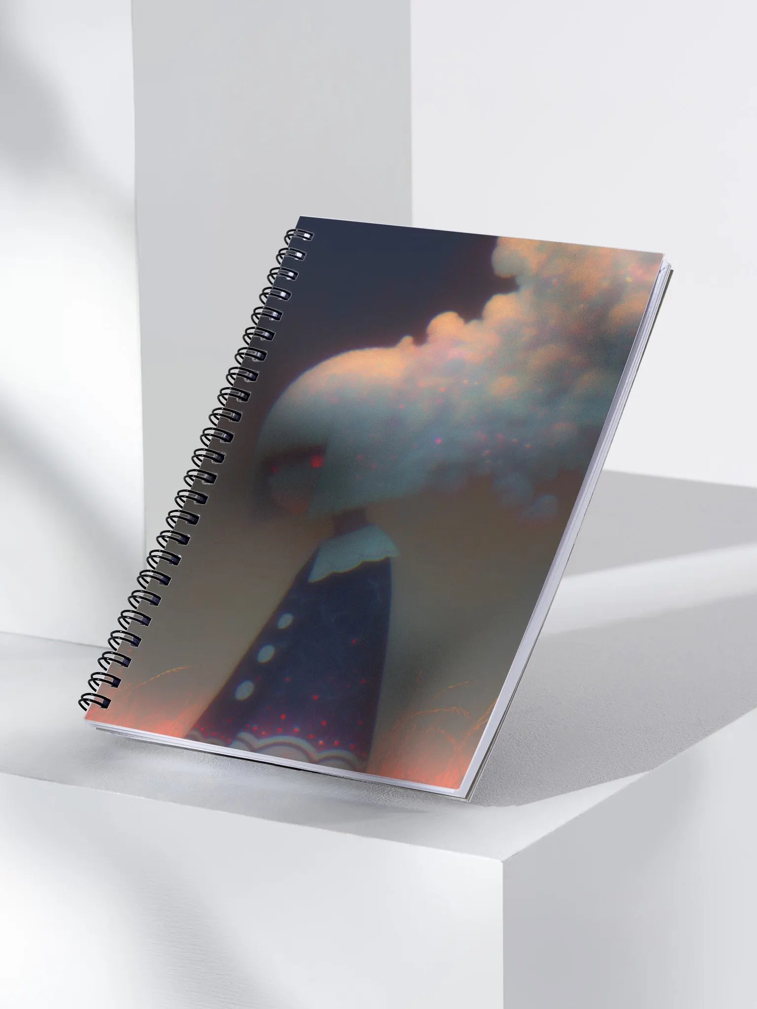 Whimsical Cloud Spiral Notebook product image (3)