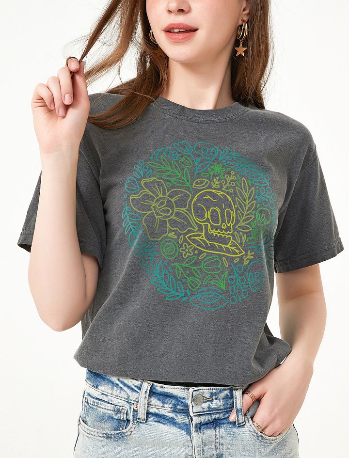 A Color Spectrum of Plants and Skulls Plant Lover Shirt | Goblin Core, Fairy Core, and Botanicals T-Shirts product image (14)