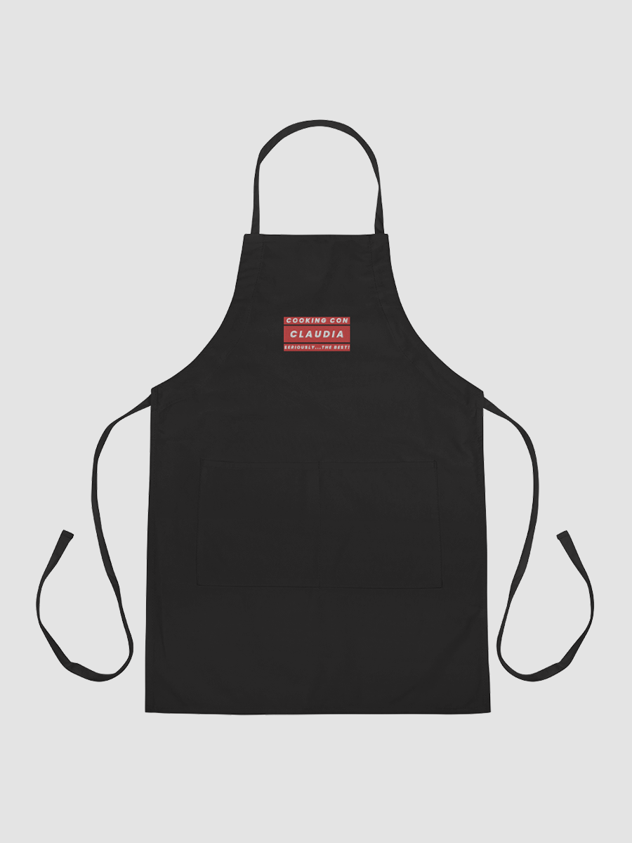 Cooking Con Claudia Embroidered Apron Seriously The Best!!! (RED) product image (2)
