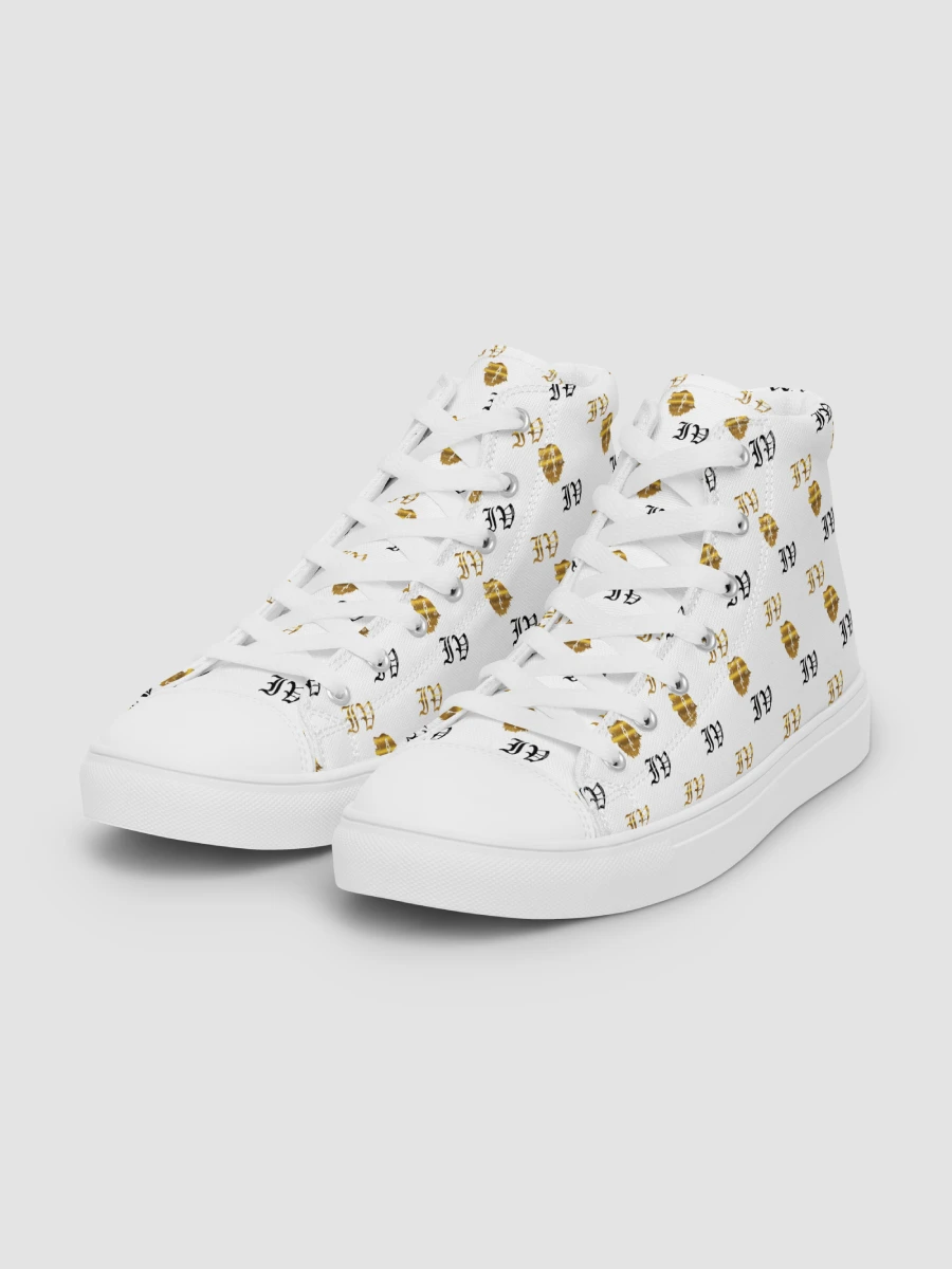 Victor Ivyic Women's High Top Canvas Shoes White product image (3)