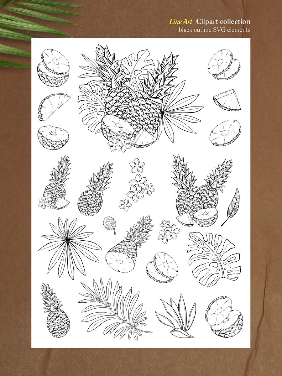 Tropical Garden PSD Seamless Patterns & Clipart product image (11)