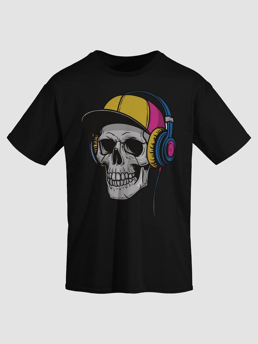 Skull with Headphones T-Shirt product image (2)