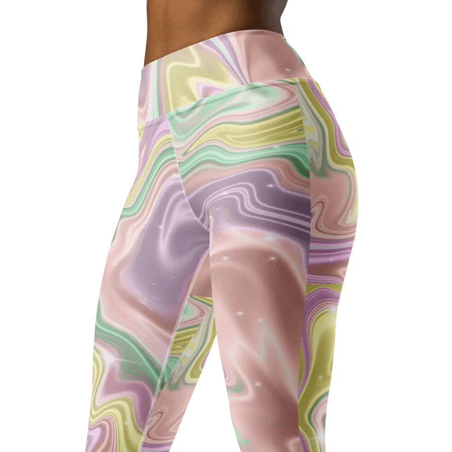 Mystic Waves High-Rise Tie-Dye Leggings - Soft Color Fusion product image (1)