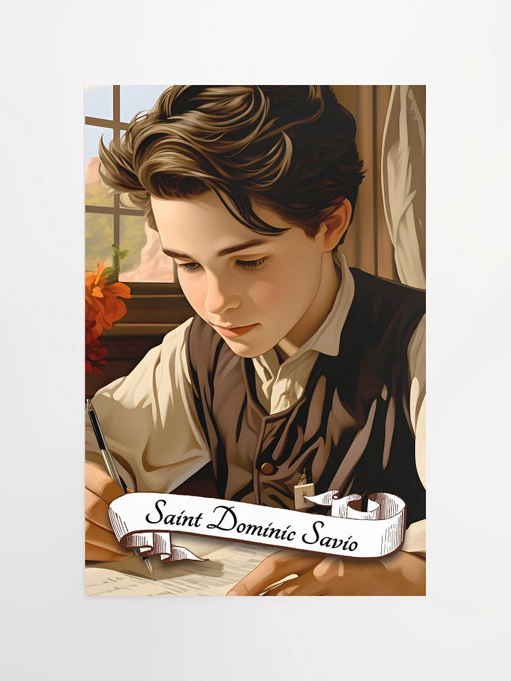 Saint Dominic Savio Patron Saint of Youth, Students, Choir Boys, Juvenile Delinquents, the Falsely Accused, Matte Poster product image (2)