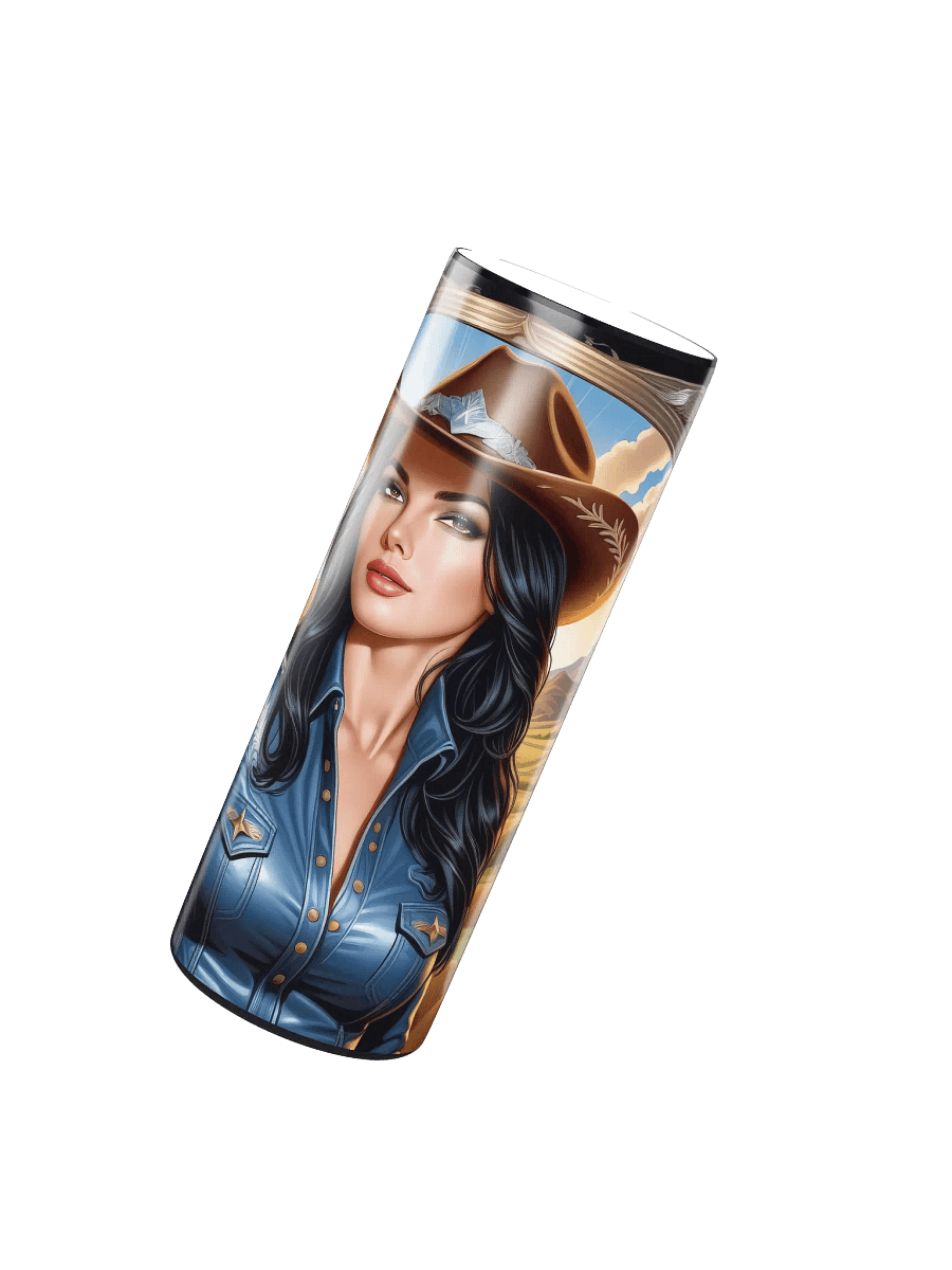 Beautiful Cowgirl 20 oz Skinny Stainless Steel Tumbler - v4 product image (3)