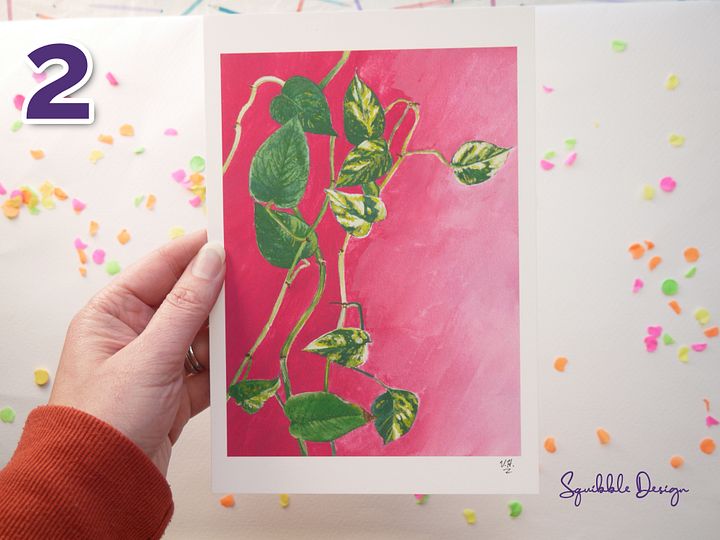Supporter Print - Gouache Pot Plant product image (1)