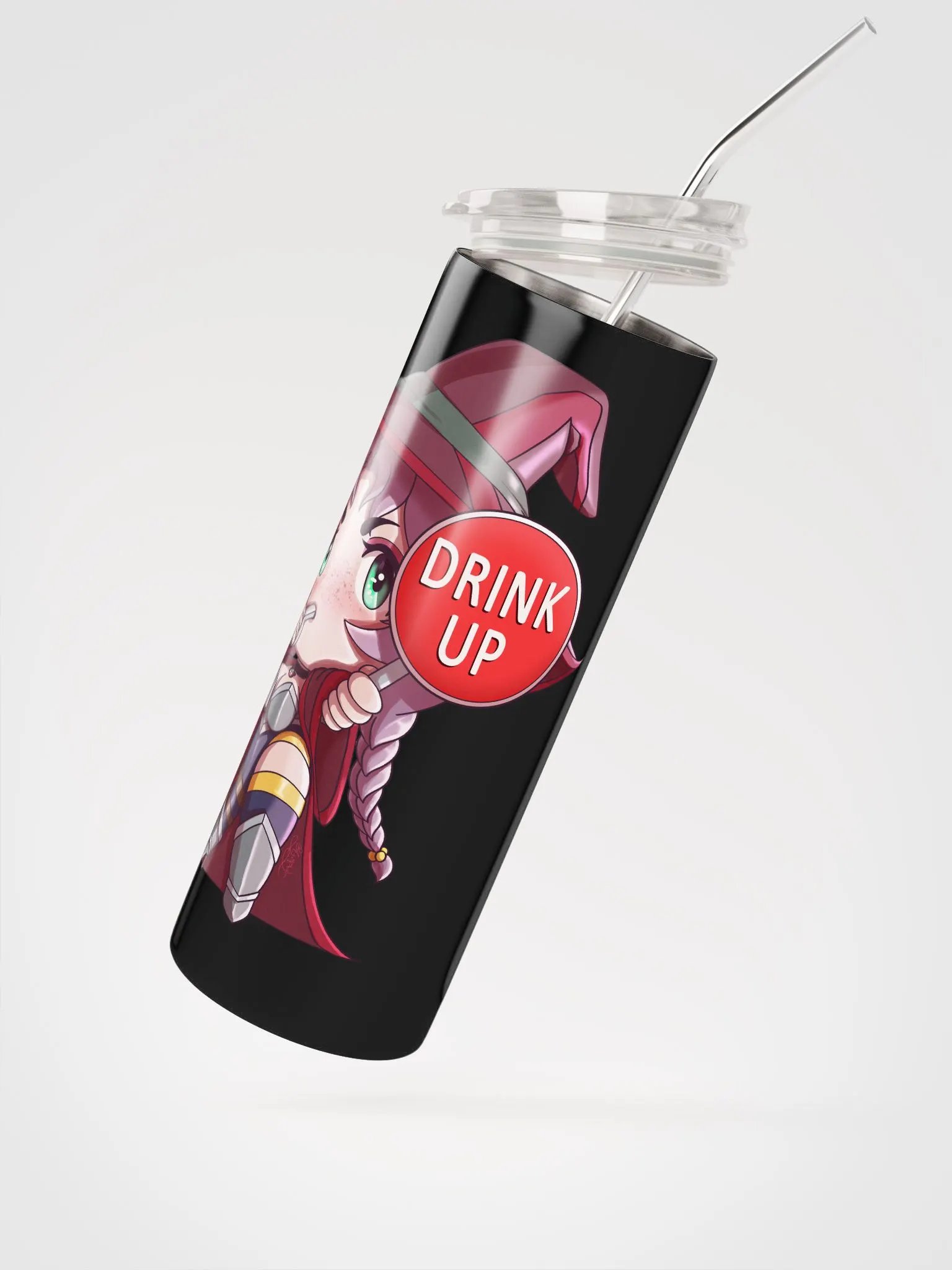 Saemi Drink Up! - Stainless Steel Tumbler w/ Straw product image (3)