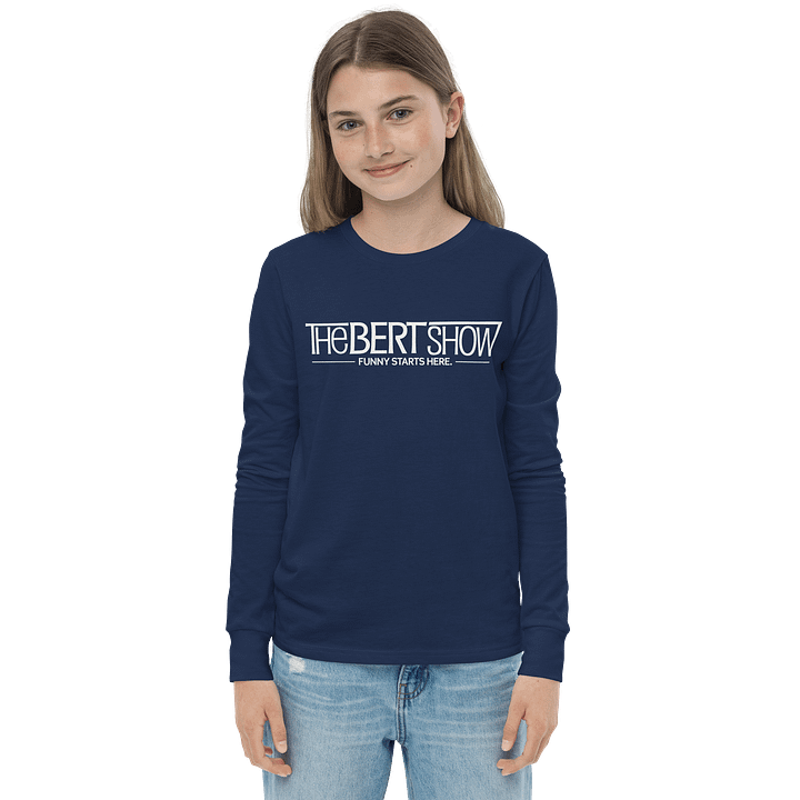 Bert Show Logo Kids Long Sleeve Tee product image (1)