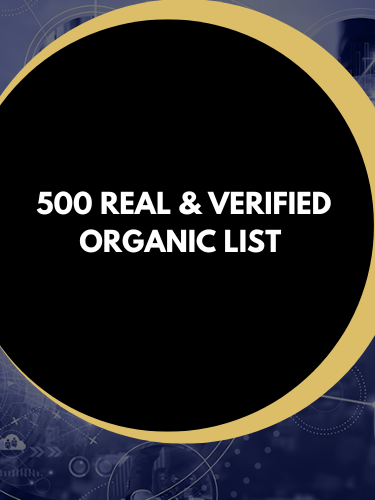 500 Real & Verified UK Organic LISTS product image (1)
