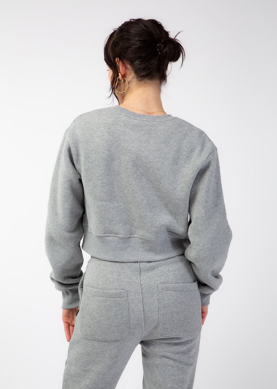 Heathered Fog Cropped Crewneck product image (11)