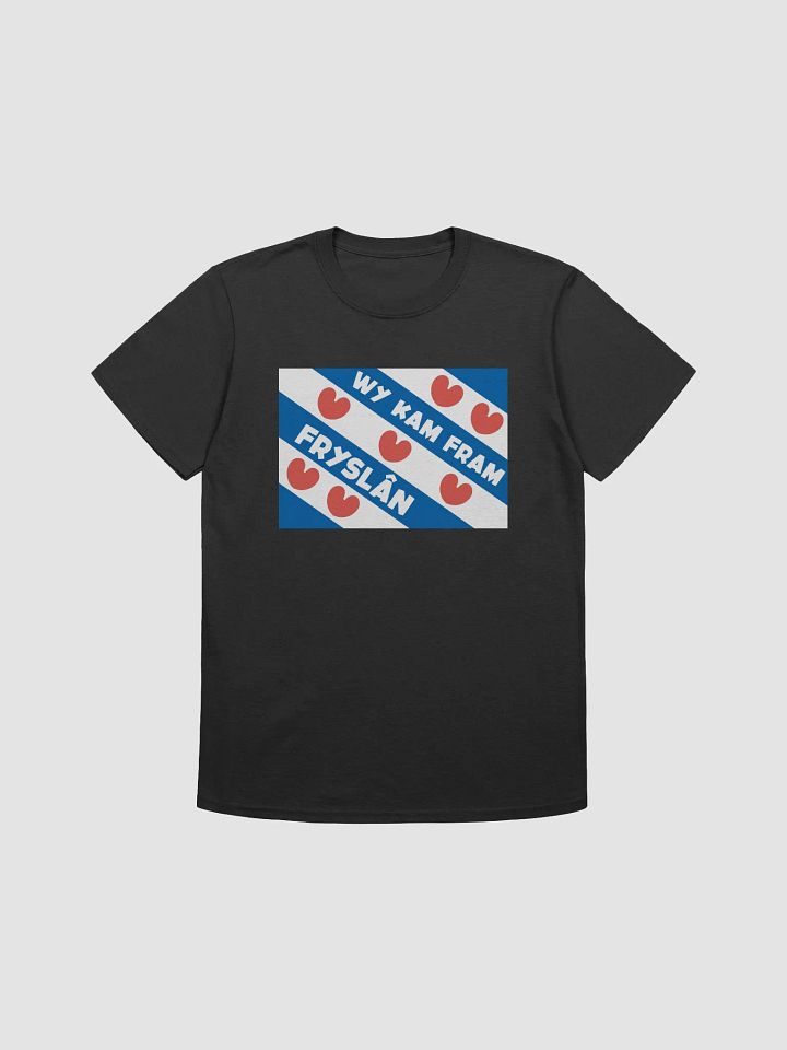 Wy kam fram Fryslân Flag - Shirt (black/coloured) product image (1)