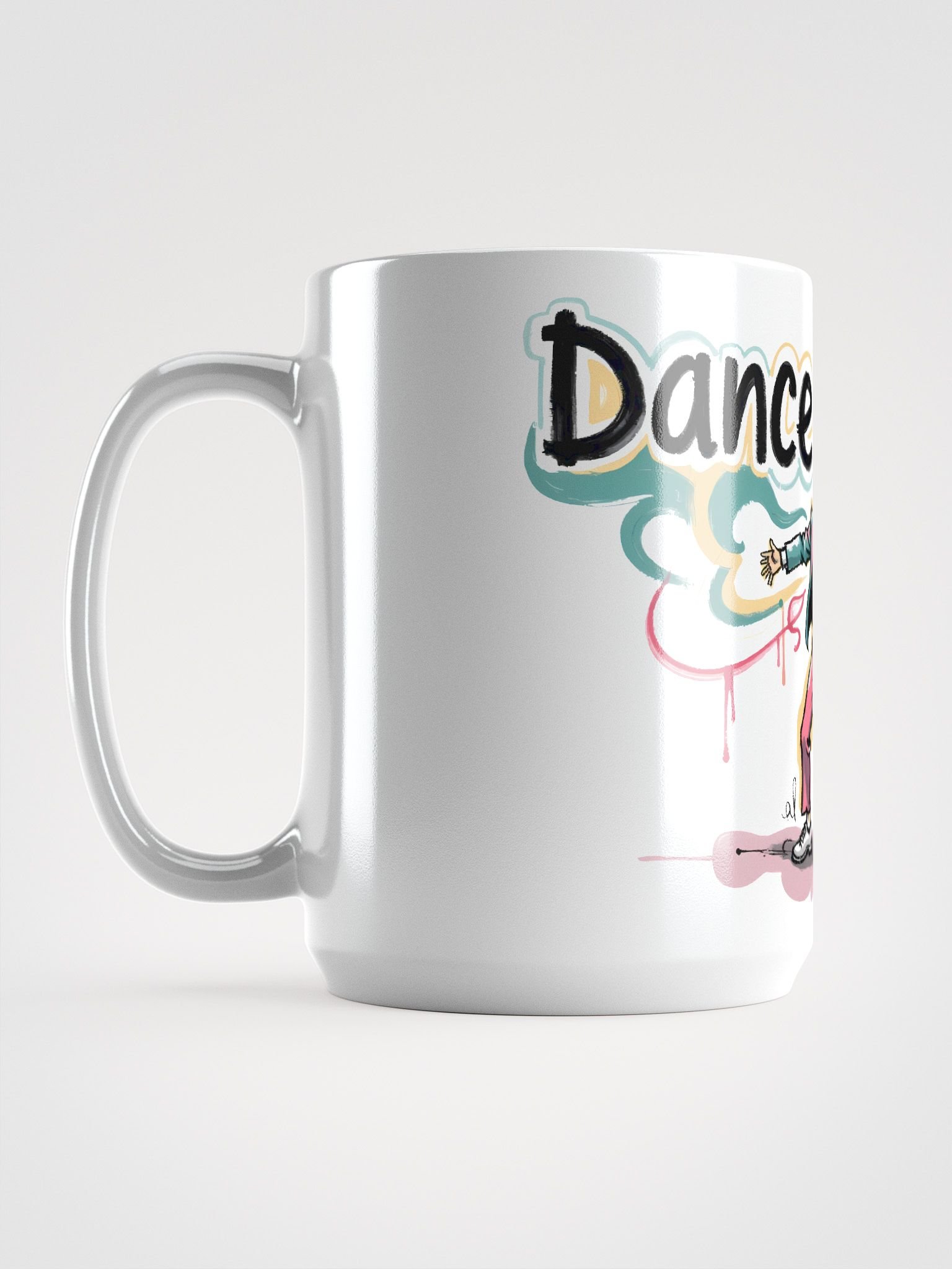 Graffiti Dance Party | 'Dance It Off' Vibrant Art Mug product image (6)
