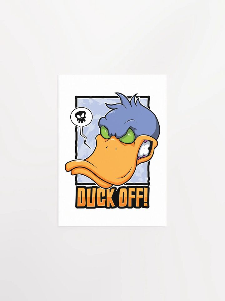 Duck Off Poster – Funny Retro Cartoon Wall Art product image (1)