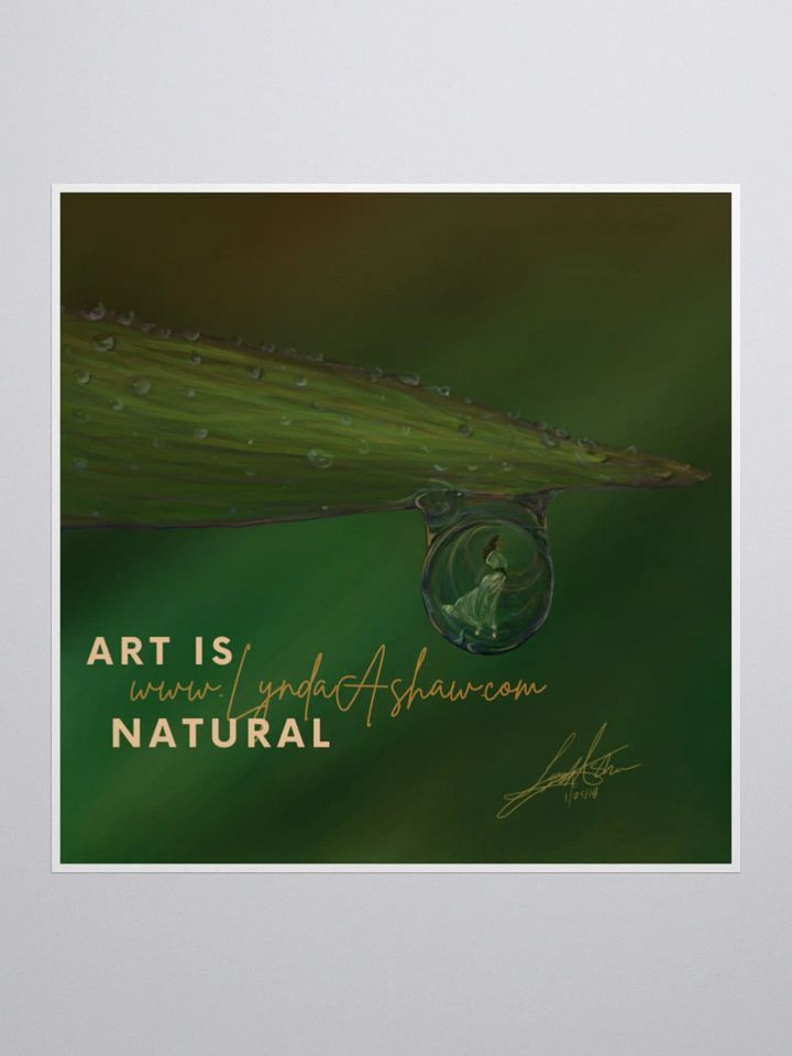 Art is Natural Sticker product image (1)