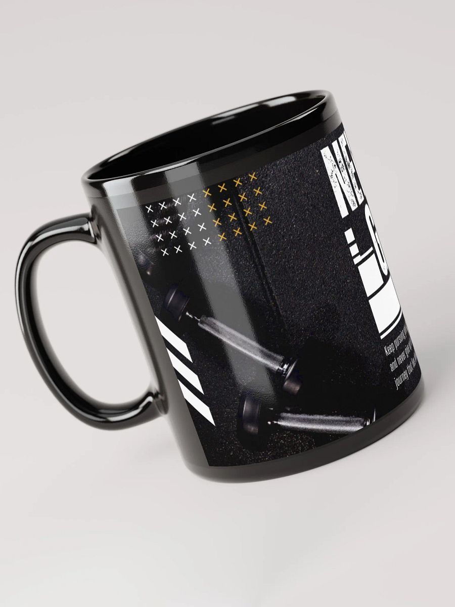 Black Glossy Mug with Motivational Quote product image (3)