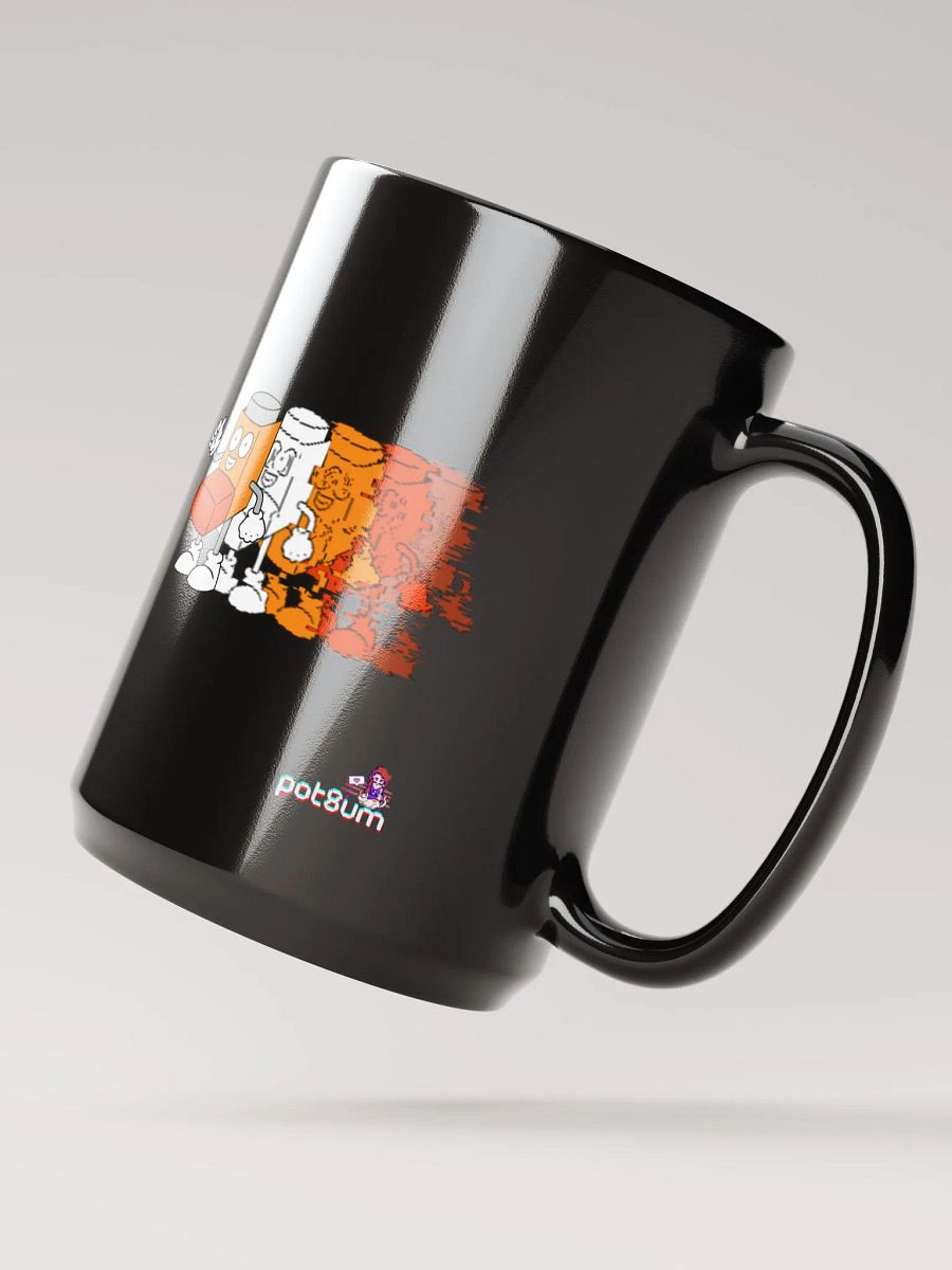 PAIN IN THE ASTHMA black glossy mug product image (3)
