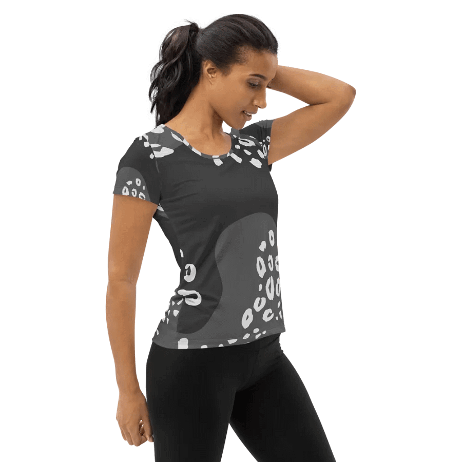 Grey Animal Print Women's Sports Tee product image (4)