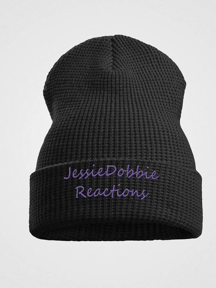 Jessie Dobbie black waffle beanie! product image (1)