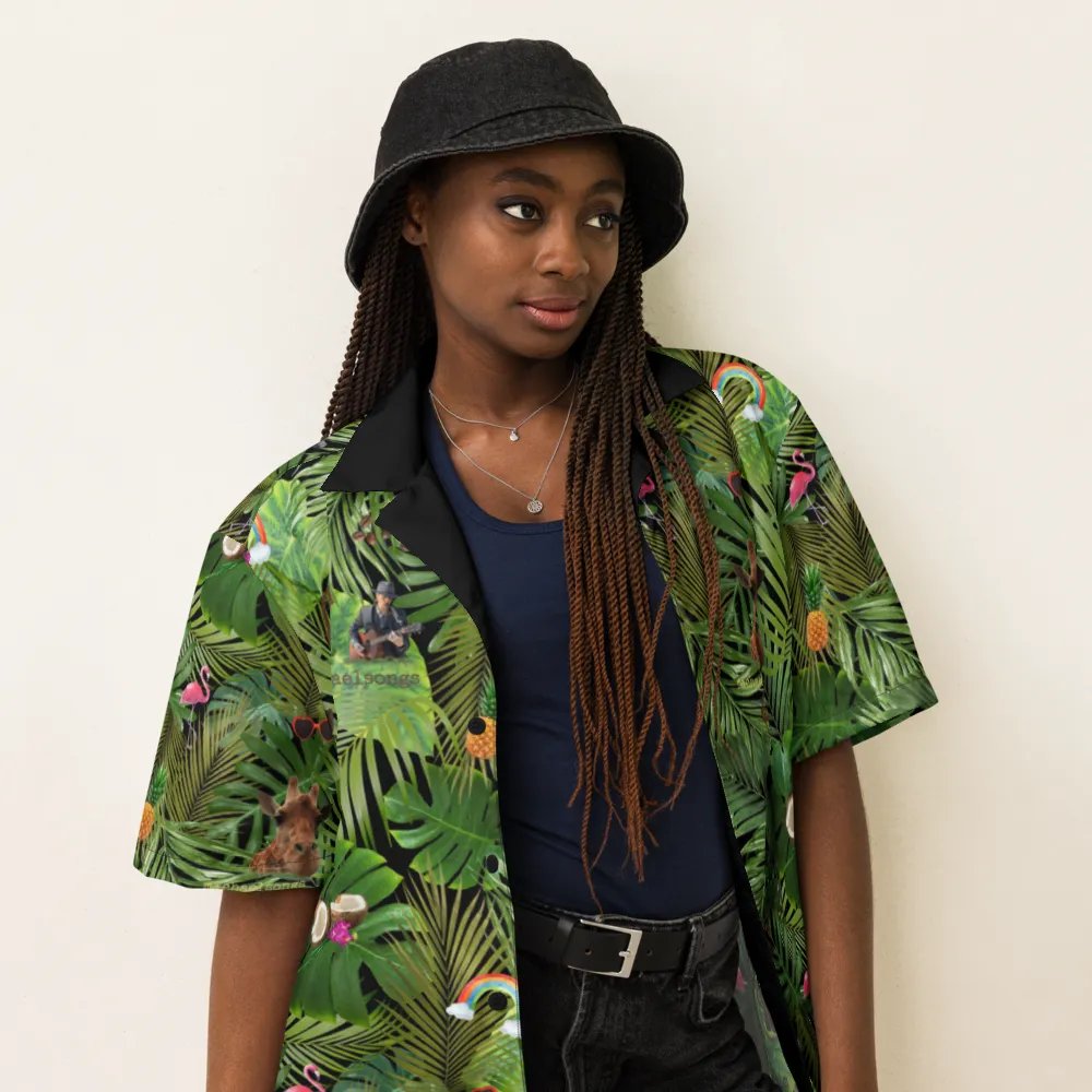 hawaiian shirt w/exclusive tropical pattern on night product image (3)