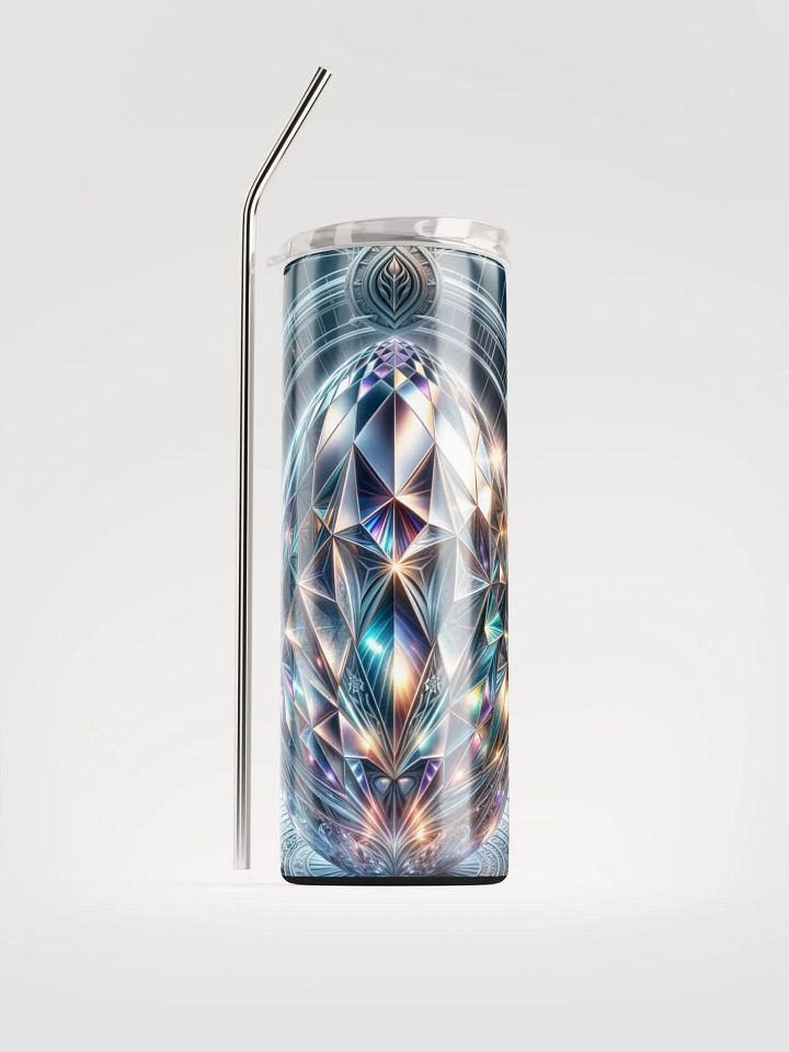 Stainless Steel Tumbler: Celestial Crystalline Bloom product image (2)