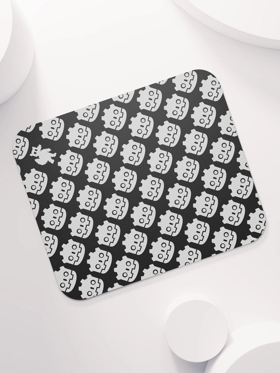 MOUSE PAD - GODOT & FOX DUOTONE BLACK AND GREY product image (1)