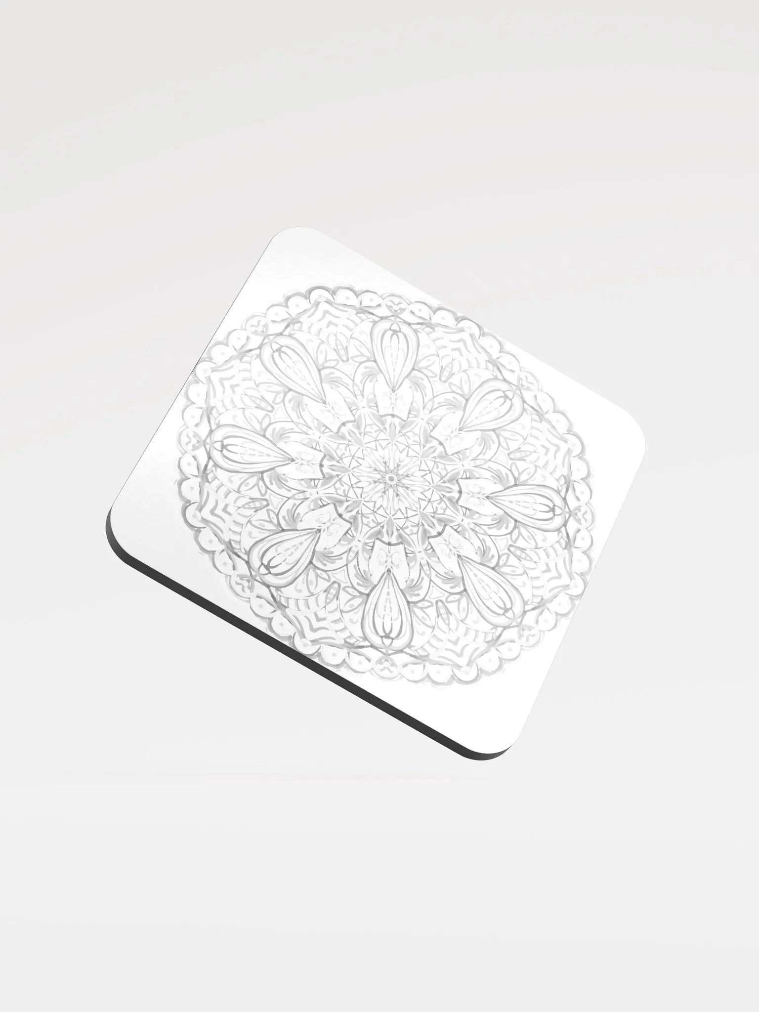 Mandala Monochrome Coaster Set product image (1)