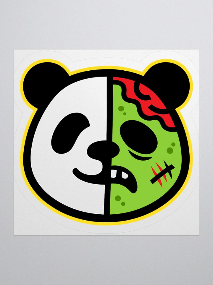 Panda Zombie Logo Stickers product image (1)