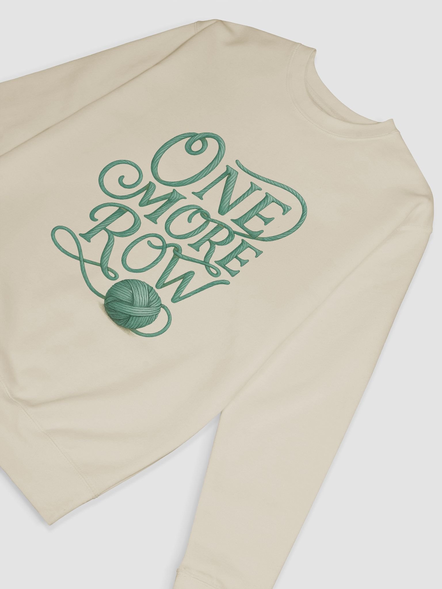 One More Row Sweatshirt - Funny Crochet Shirt Gift for Knitters & Yarn Lovers product image (6)