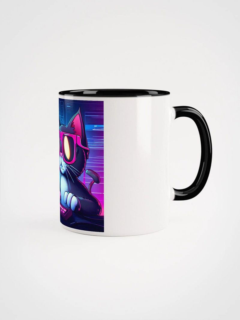 Neon Kitty Computer Mug