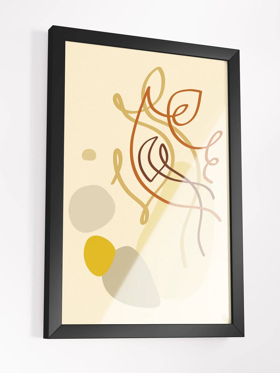 Vibrant Ayous Wood Framed Poster - Abstract Image No. 4 product image (3)