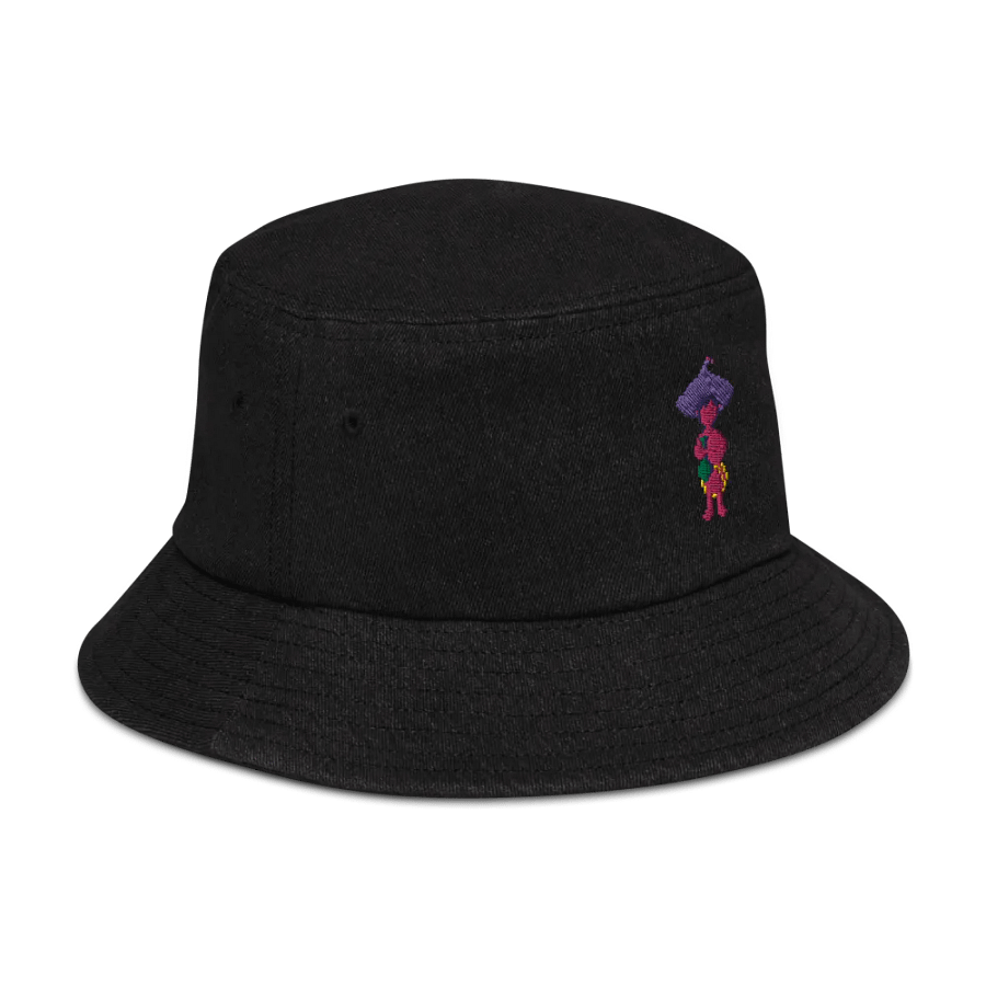embriodered clancy denim bucket hat product image (2)