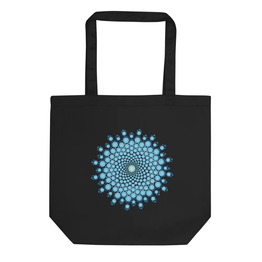 Blue Dot Mandala Eco-Friendly Organic Tote Bag product image (3)