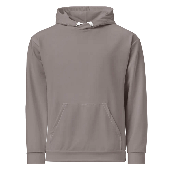 Plain Brownish Gray Light Summer Unisex Recycled Polyester Heavyweight Premium Hoodie by Treasure Pie product image (1)