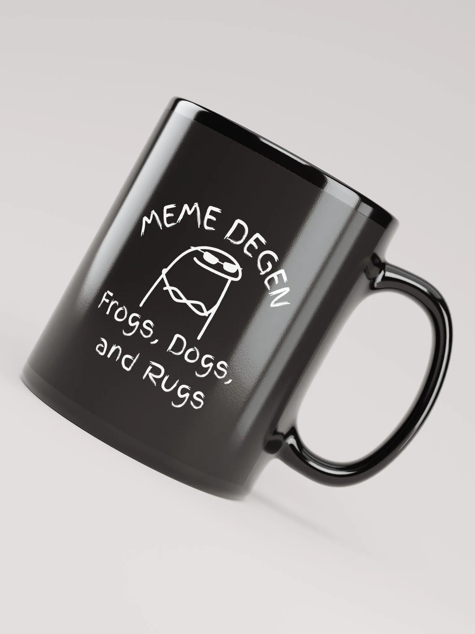 Frogs, Dogs and Rugs | Black Glossy Mug product image (4)