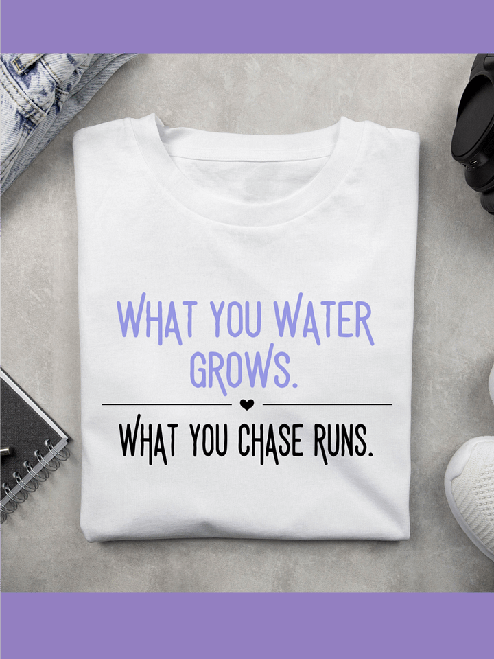 what you water grows — calming affirmation tee product image (1)