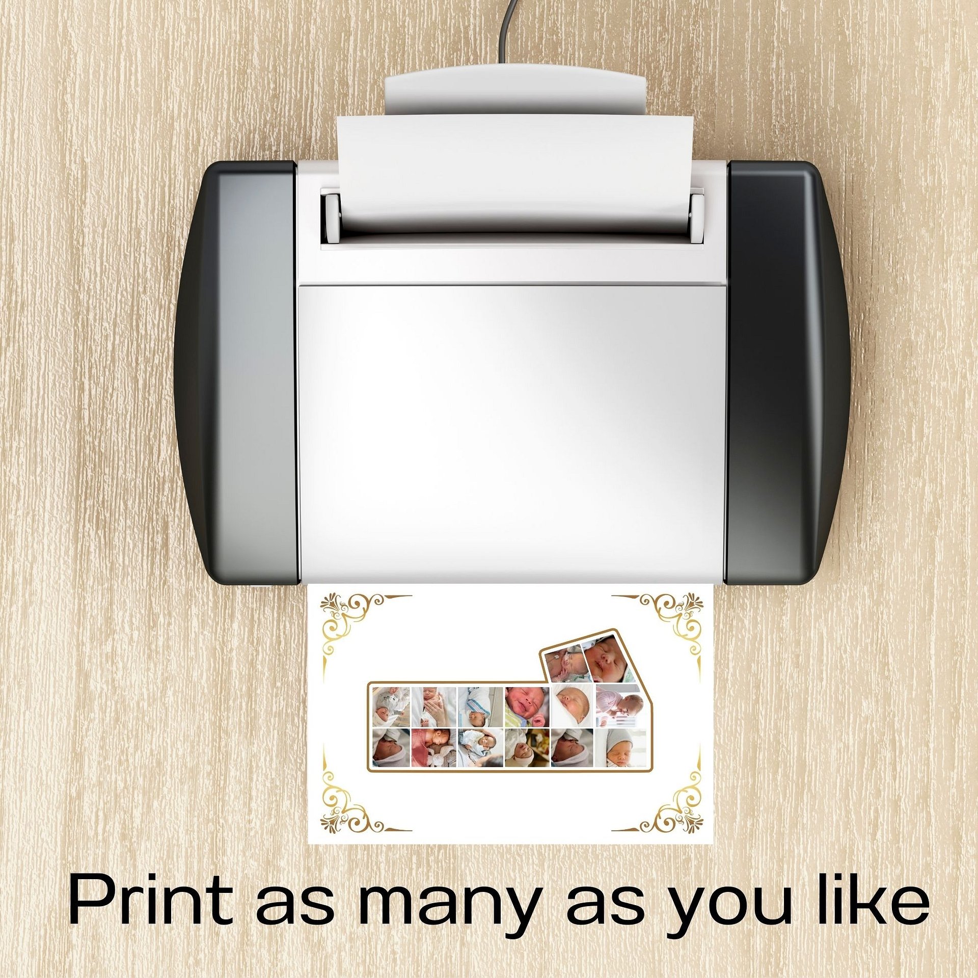 One Year Celebration Card Photo Collage Canva Template product image (8)