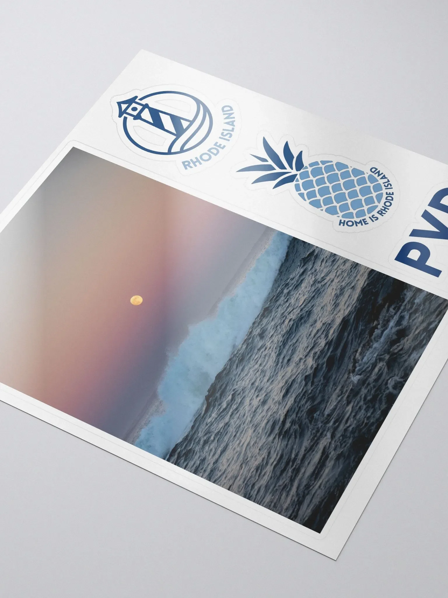 Moon Over the Cliff Walk Sticker Pack product image (3)