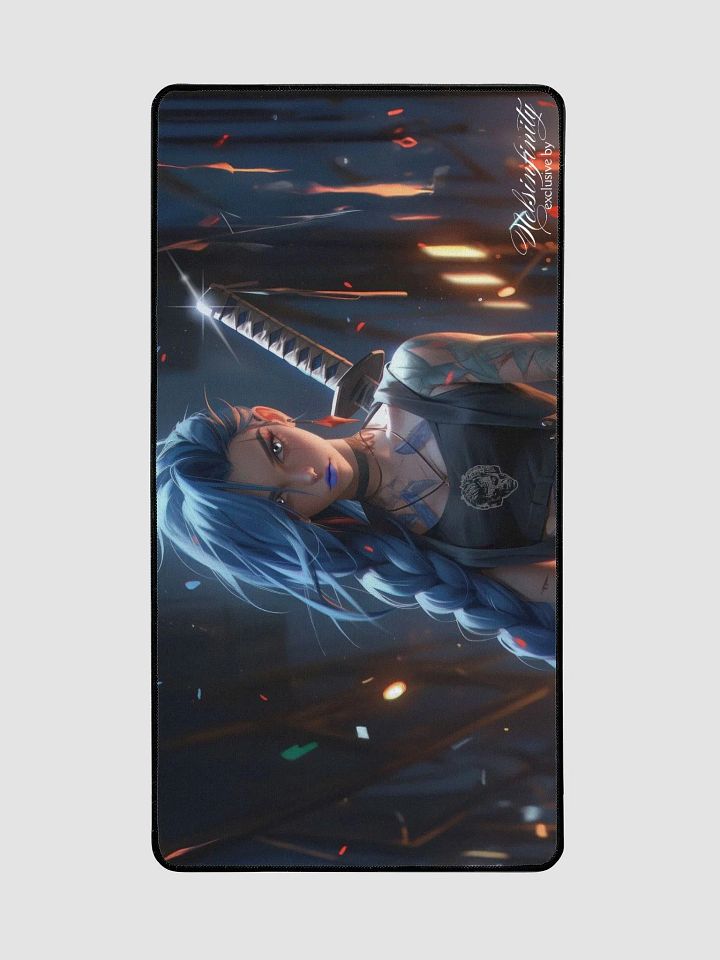 The Blue Steel Warrioress - Realm of Infinite Love Desk Mat product image (2)