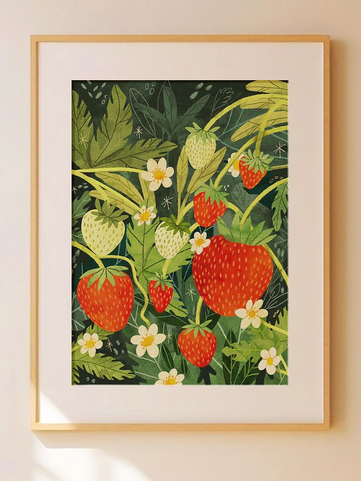 Strawberries Art Print product image (1)