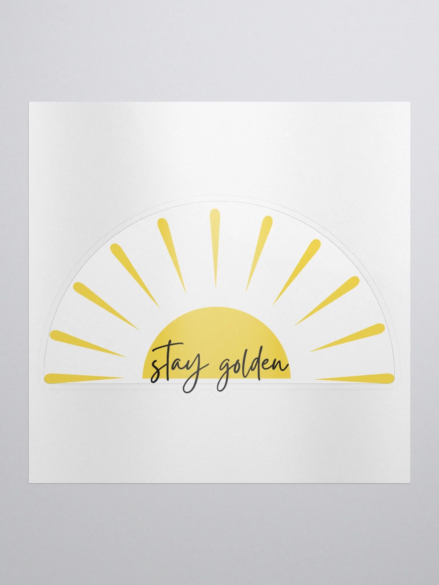 Stay Golden Kiss-Cut Sticker product image (1)