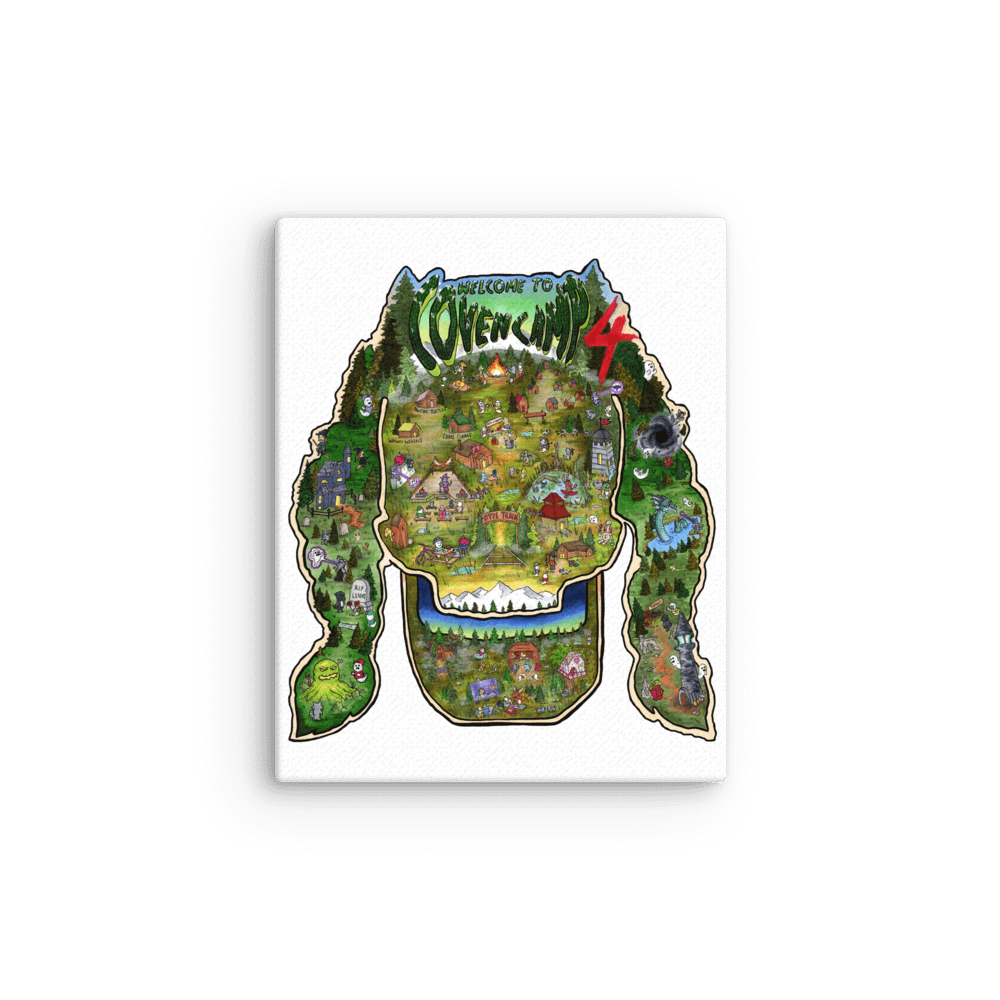 Coven Camp Map 25 Thicc Canvas Print product image (3)