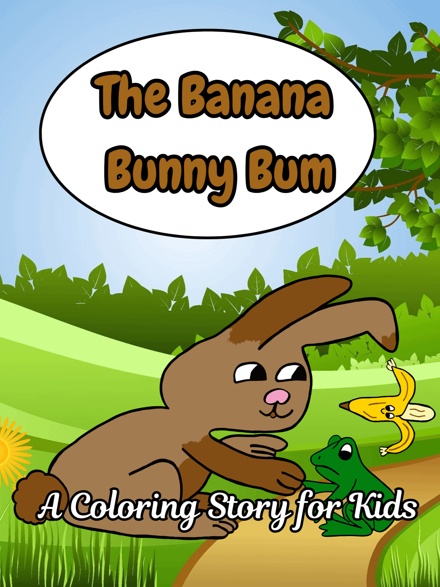 The Banana Bunny Bum Coloring Story for Kids product image (1)