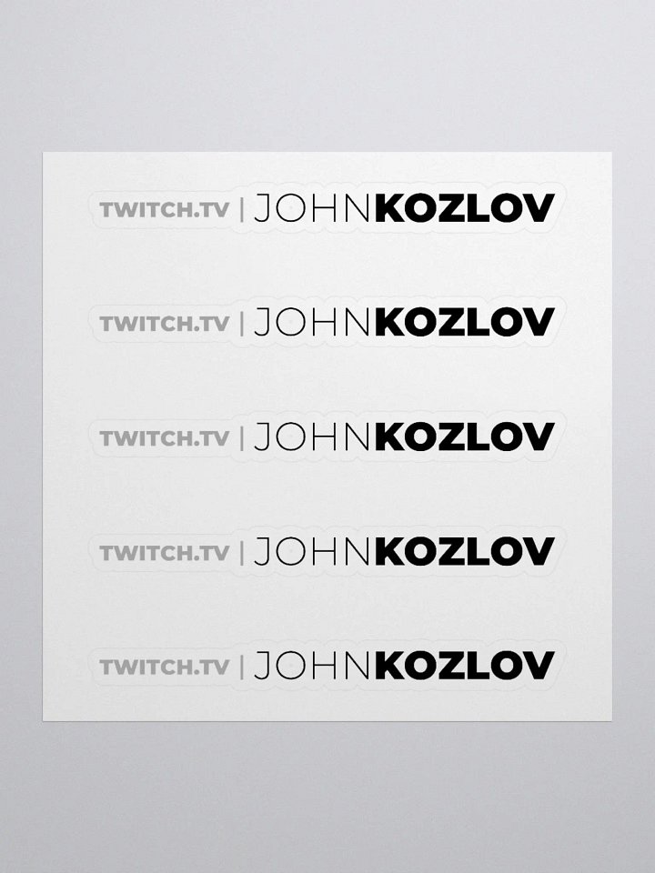 JOHNKOZLOV Stickers product image (1)